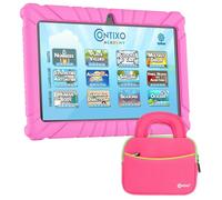 Contixo 7" Kids Tablet - V8 Tablet para Niños y Tablet Sleeve Bag Bundle, Tablet Niño con Maestro Aprobado Juegos de Aprendizaje, 32GB, Android 11, Cámara, WiFi, Control Parental, Rosa
