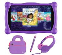 Contixo Paquete de tableta de aprendizaje Disney Kids de 7 pulgadas, WiFi, Bluetooth, auriculares con cable para niños, lápiz capacitivo y bolsa para tablet con aplicaciones aprobadas por profesores y