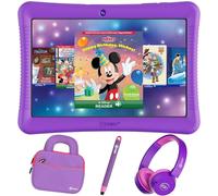 Contixo - Tablet Android para niños de 10 pulgadas, paquete de 32 GB, incluye más de 80 libros de cuentos de Disney (valor $350) y calcomanías, funda a prueba de niños con soporte y lápiz capacitivo,