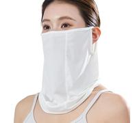 Contorno de cuello facial, fino suave elástico ajustable, protección UV para el cuello, para ciclismo, playa, piscina, viajes, rutas diarias, senderismo, esquí, pesca, L
