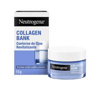 Neutrogena Collagen Bank Contorno de Ojos Revitalizante Crema Gel, 1 x 15 ml, crema ojeras y bolsas con micropéptidos, mejora los 5 signos tempranos del envejecimiento