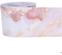 Contorno de papel de pared autoadhesivo 3D ， Self Adhesive Wallpaper Borders Multicolor 10cm x 10m Pack of 2 for Bathroom(Color 1)