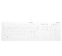 Contour Design AK-C8112 tastiera Medico USB QWERTY Nordic Bianco (Active Key Flat Profile Hygiene Deskto)