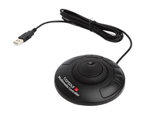 Contour Shuttle Xpress - Controlador Multimedia con dial Jog ergonómico para edición de Video, música e Imagen, USB para PC y Mac, 5 Botones programables, Anillo Jog de 7 velocidades - Black