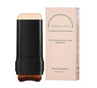 Contour Stick, Matte Foundation, Lightweight Natural Full Coverage With Brush Hydrating Makeup Contouring Sticks For Thanksgiving, Christmas, Dating, Shopping, 20g
