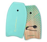 Contour Surf Reed Bodyboard 33" - EPS Core, FRP Stringer, Crescent Tail, Dual-Channel Mesh, Wrist Coil Leash