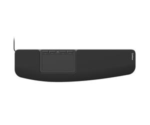Contour Touch: Panel táctil ergonómico con Cable para Windows 10/11, multitáctil, Vidrio de Alta precisión, Clic en Cualquier Lugar, 4 Teclas programables, reposamuñecas Completo.