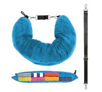Contoured Pillowcase - Elastic Velvet Cover, Stuffable Travel Pillow Bag