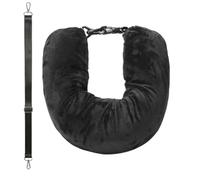 Contoured Pillowcase - Elastic Velvet Cover, Stuffable Travel Pillow Bag