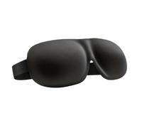 Contoured Sleep Mask Light Blocking Eye Soft Skin-Friendly Material Breathable Cover For Rest Travel Yoga(1pc Black)