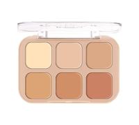 Contouring Palette, Makeup Concealer Palette, 6-Color Moisturizing and Waterproof Correcting Powder for Natural Coverage, Daily Wear, Shopping, Night Out, Special Occasions, 9.6g