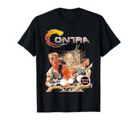 Contra Box Art Retro Arcade Gamer Classic 80s escena de batalla Camiseta