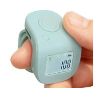 Contra clicker, contador de clics, pantalla LED impermeable, con diseño de anillo de dedo, multifunción, portátil, para deportes, familia, amigos, casa