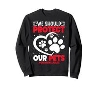 contra el Maltrato Animal Diseño de Conciencia Sudadera
