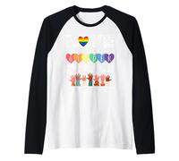 Contra El Racismo! Para La Política, Los Derechos Humanos Camiseta Manga Raglan