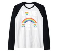 Contra El Racismo! Para La Política, Los Derechos Humanos Camiseta Manga Raglan