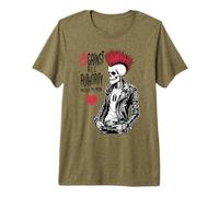 contra Toda Autoridad Excepto el Divertido Esqueleto de Punk Rock de mi Madre Camiseta Premium
