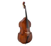 Contrabajo GEWA - Línea básica 1/8 - Semisólido - Tapa de abeto macizo - Fondo/aros de arce laminado - Forma de viola da gamba - Marrón dorado - Listo para tocar