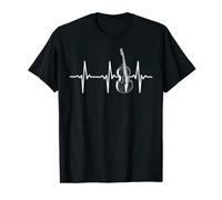 Contrabajo Heartbeat Doble Contrabajo Amante de contrabajo Camiseta