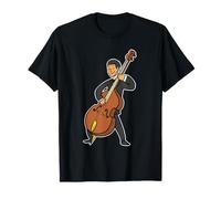 Contrabajo Tocar Bajo de Arco - Bajista Performance Arte Camiseta
