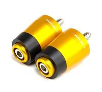 Contrapeso del Manillar Motocicleta CNC para Kawasaki VN 650 Vulcan S 650 Vulcan S 2015 2016 2017 2018 Empuñaduras De Manillar Cubierta De Tapa De Extremos De Manillar (Color : Oro)