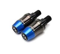 Contrapeso del Manillar para Yamaha FZ1 FAZER FZ6 FAZER FZ8 Manillar De Acero Inoxidable Pesado Empuñaduras De Manillar Tapa Tapa De Tapones De Manija Final (Color : Azul)