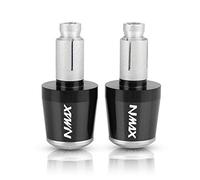 Contrapeso del Manillar para Yamaha NMAX155 NMAX 155 N-MAX 125 NMAX CNC Accesorios De Motocicleta 7/8"22MM Manillar Empuñaduras De Mano Tapa del Extremo De La Barra del Mango (Color : Silver)