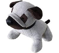 Contrapeso sujeta puertas textil de diseño en forma de PERRO. Color GRIS, fácil limpieza en seco. Ideal para evitar aperturas y cierres imprevistos de las puertas. Uso en puertas y ventanas. 1,5Kg