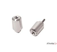 Contrapesos manillar modelo largo Puig 9008 para SUZUKI GSX-R 1000 17-21 | GSX 1300 R HAYABUSA 21-26 | GSX-8R 24-26 | GSX-8S 23-26 Plata
