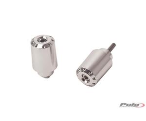 Contrapesos manillar modelo largo Puig 9008 para SUZUKI GSX-R 1000 17-21 | GSX 1300 R HAYABUSA 21-26 | GSX-8R 24-26 | GSX-8S 23-26 Plata