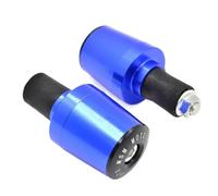 Contrapesos Manillar Moto Empuñaduras de Manillar Motocicleta universales 22 mm Extremos Pesos CNC Silder Plugs(Blue)