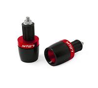 Contrapesos Manillar Moto Empuñaduras universales for manillar de motocicleta, extremo de 7/8 ", 22MM, barra de manillar, tapa de contrapeso, tapón deslizante Contrapesos Manillar ( Color : Red )