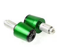 Contrapesos Manillar Moto Nueva Motocicleta CNC 7/8 '' Manillar Extremos Pesos puños Tapa(Green)