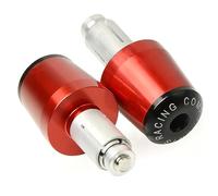 Contrapesos Manillar Moto Nueva Motocicleta CNC 7/8 '' Manillar Extremos Pesos puños Tapa(Red)