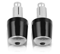 Contrapesos Manillar Moto para CBR 600 RR CBR 600RR CBR600rr 2003-2007 Puños De Manillar De 7/8'' 22 Mm para Motocicleta Tapones De Extremo De Manillar(Black Silver)
