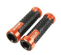 Contrapesos Manillar Moto para NC700S NC700 S 2012 2013 2014 2015 Motocicleta 22 mm 7/8 "CNC Manillar Empuñaduras de Goma Accesorios(Orange,A)