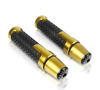 Contrapesos Manillar Moto para Xmax 125 250 300 400 X MAX 2017 7/8 '' 22mm Perillas de Motocicleta Antideslizante Scooter Mango Extremos Agarres Barra Manillar Mano(Gold)
