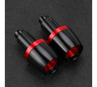 Contrapesos Manillar Moto Puños de Manillar de 22 mm Motocicleta para V┐Strom 650 1000 1050 800DE, Extremos de Barra, tapón de contrapeso para S┐UZUKI DL 250 650 V┐Strom(Red)