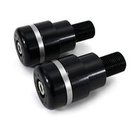 Contrapesos Manillar Moto Puños de Manillar de Motocicleta Tapones de Extremo de Tapa de Manillar Contrapesos Manillar (Color : Style 2 Silver)