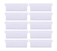 Contrapesos para Cortinas,10 Piezas Vertical Ciega Inferior Pesos de Listones Pesas Verticales para Cortinas Lamas Persianas Estores Baño Blanco 127 mm