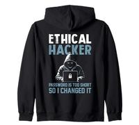 Contraseña de hacker ética demasiado corta, así que la cambié sarcástica Sudadera con Capucha