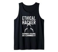Contraseña de hacker ética demasiado corta La cambié Ciberseguridad Camiseta sin Mangas
