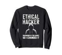 Contraseña de hacker ética demasiado corta La cambié Ciberseguridad Sudadera