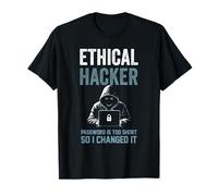 Contraseña divertida de hacker ética demasiado corta, así que la cambié Camiseta