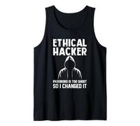 Contraseña ética de ciberseguridad hacker demasiado corta Lo cambié Camiseta sin Mangas