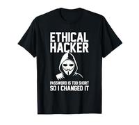 Contraseña Ética Hacker Demasiado Corto Lo Cambié Hackers Divertido Camiseta