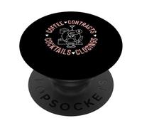 Contratos de café Cócteles Cierres PopSockets PopGrip Adhesivo