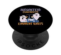 Contratos embrujados Eminente escribe abogado aterrador Halloween PopSockets PopGrip Adhesivo