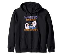 Contratos embrujados Eminente escribe abogado aterrador Halloween Sudadera con Capucha