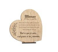 CONTRAXT Cadeau carte fete des meres original. Idee cadeau carte Fete des meres mama Bois anniversaire mere mama noel originale 3d fait à la main (Mere)